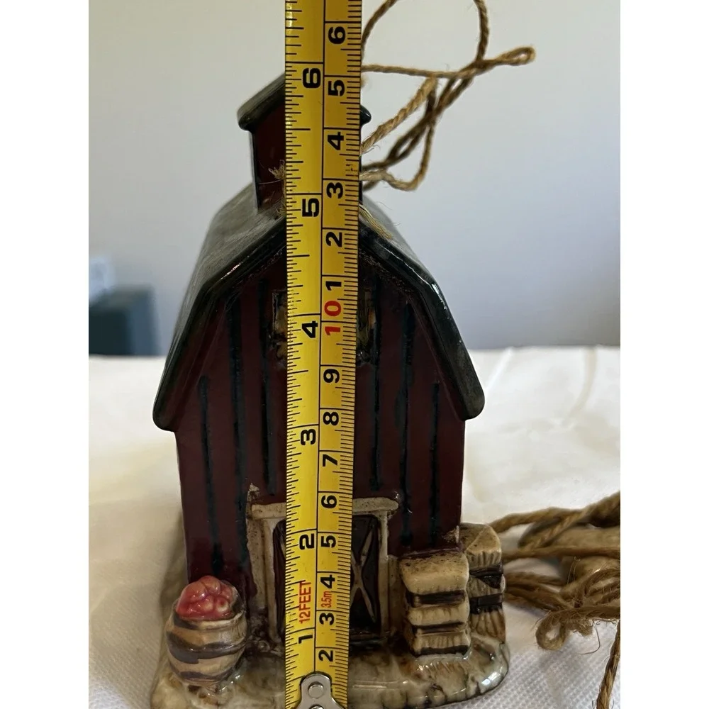 Vtg Farm Animal Wind Chime Rustic Farmhouse Primitive Country Kitchen Whimsical
